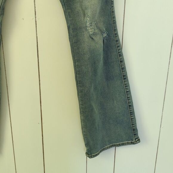 Kendall & Kylie Kurvy Mid Rise Baby Boot Jeans Size 5/6 - Picture 6 of 11